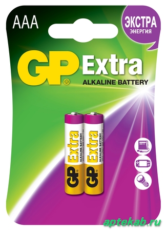 Батарейки алкалиновые gp extra lr03