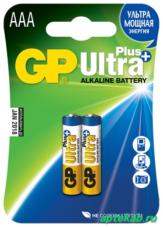 Батарейки алкалиновые gp ultraplus lr03