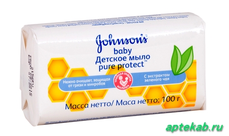 Джонсонс беби pure protect мыло