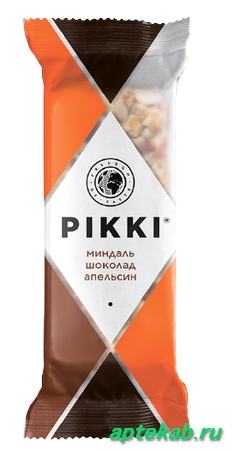 Пикки батончик фруктово-ореховый миндаль-шоколад-апельсин 21878  Новочебоксарск