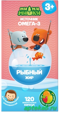 Рыбный жир детский ми-ми-мишки капс.  Пятигорск
