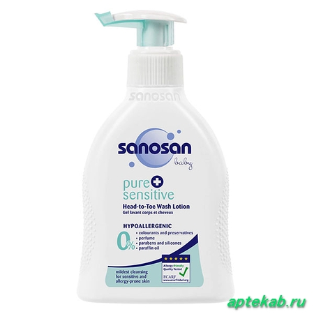 Саносан pure+sensitive средство для купания