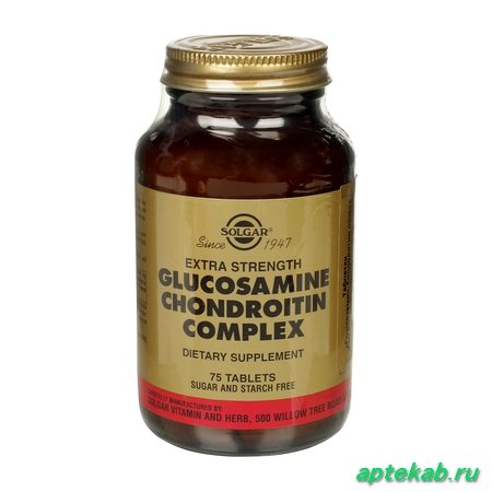 Солгар глюкозамин-хондроитин плюс таб. n75  Пермь