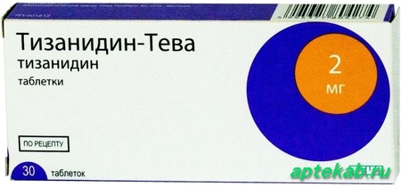 Тизанидин-тева таб. 2мг n30 25073  Чусовой